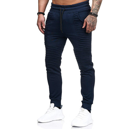 Casual sports trousers men's trousers hip hop striped fitness trousers