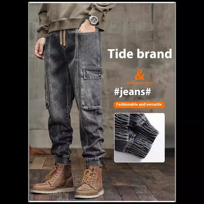 Retro knöchel gebundene Jeans Männer