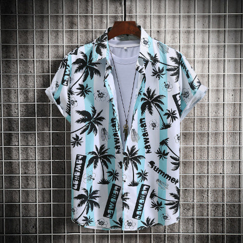 Hemd Hawaii Strand kurzarm Kleidung 3D Digitaldruck