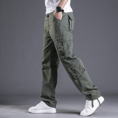 Baumwolle Multi-Pocket Loose Cargo Hose