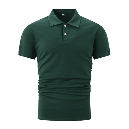 Sommer POLO Button Einfarbiges Herren Sport POLO Shirt