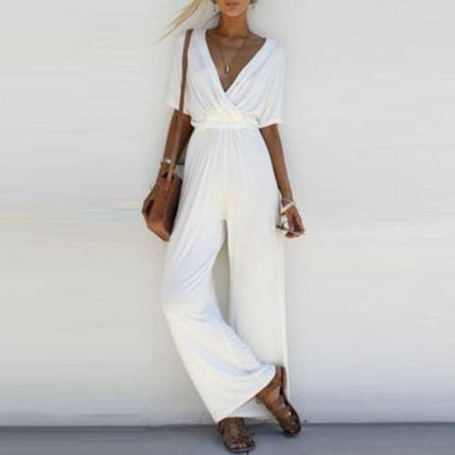 Modischer Jumpsuit mit weitem Bein