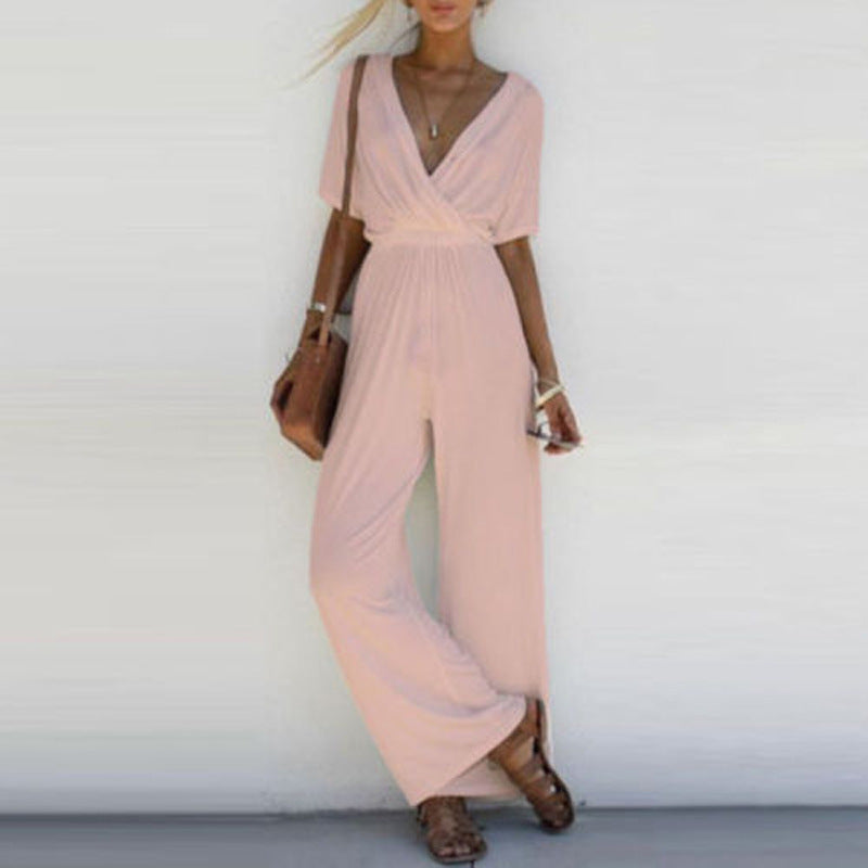 Modischer Jumpsuit mit weitem Bein