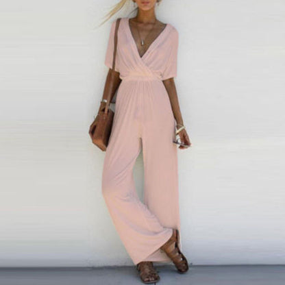 Modischer Jumpsuit mit weitem Bein