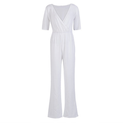 Modischer Jumpsuit mit weitem Bein