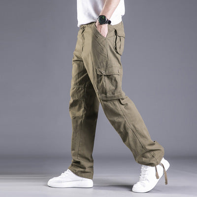 Baumwolle Multi-Pocket Loose Cargo Hose