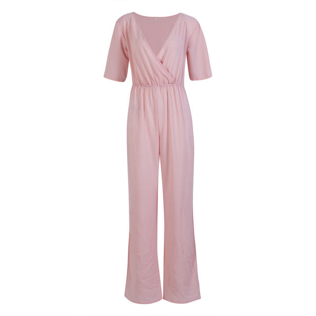 Modischer Jumpsuit mit weitem Bein