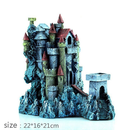 Aquarium Landscaping Creative Dream Castle Resin Ornaments Fish Tank Decoration