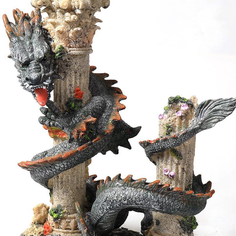 Creative Oriental Dragon Ornament Characteristic Aquarium Simulation Landscape