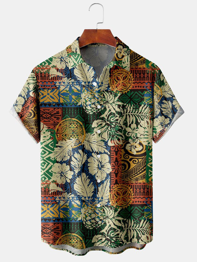 Sommer Casual Gedrucktes Hawaiianer Hemd