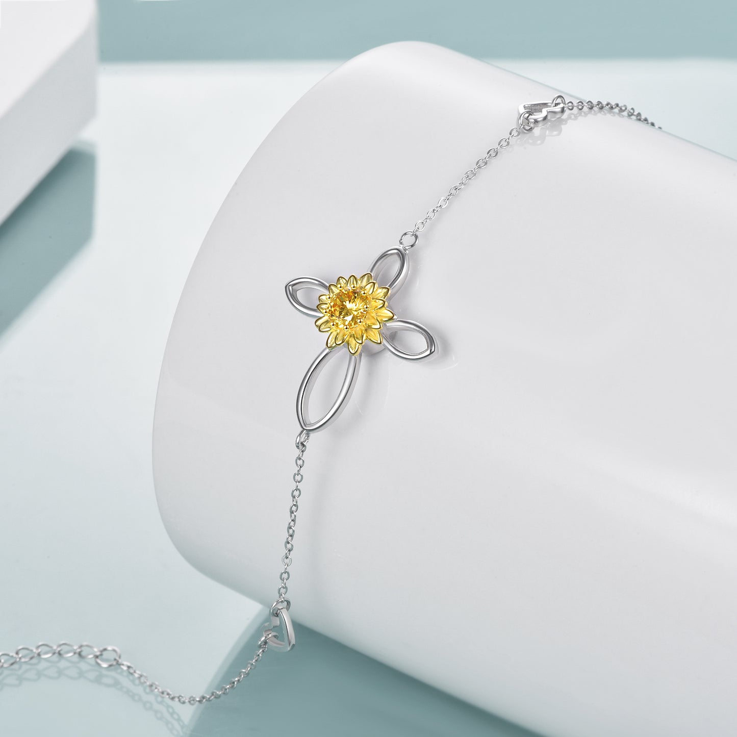 Bracelet Sunflower 925 silver 