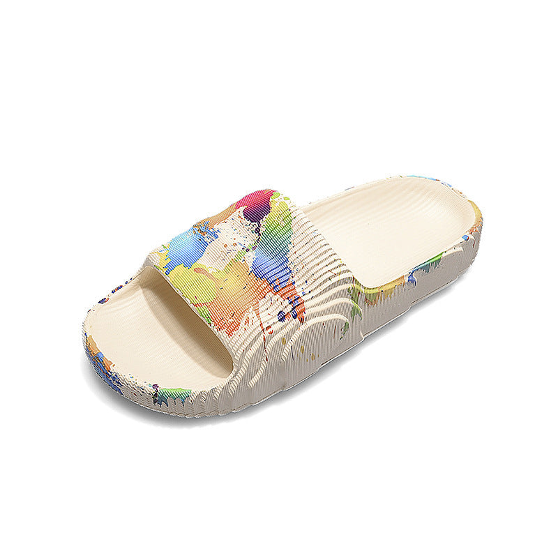 Fashion Graffiti Slippers Soft Bottom EAV