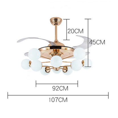 Ventilator leuchte in Rundem Design