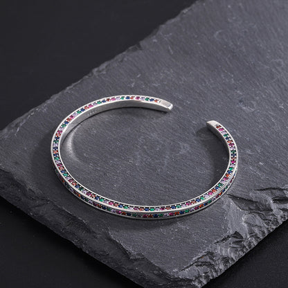 925 Rainbow Zircon Bracelet 