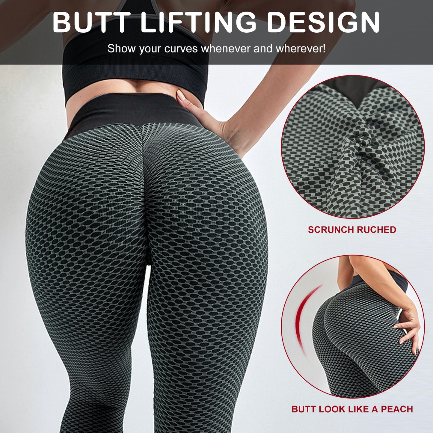 TIK Tok Leggings Women's Butt Lifting Workout Tights Plus Size Sports High Waist Yoga Pants Small Amazon Banned