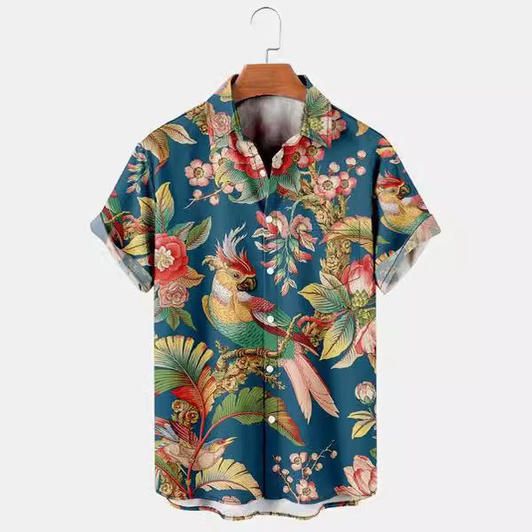 Sommer Casual Gedrucktes Hawaiianer Hemd