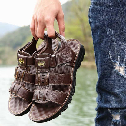 Rutschfeste, lässige Sandalen für Herren mit Klettverschluss